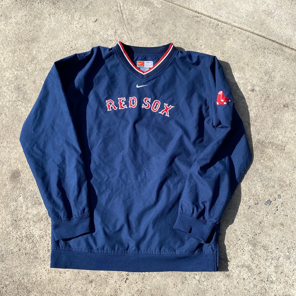 VINTAGE Nike Red Sox Center Swoosh pullover